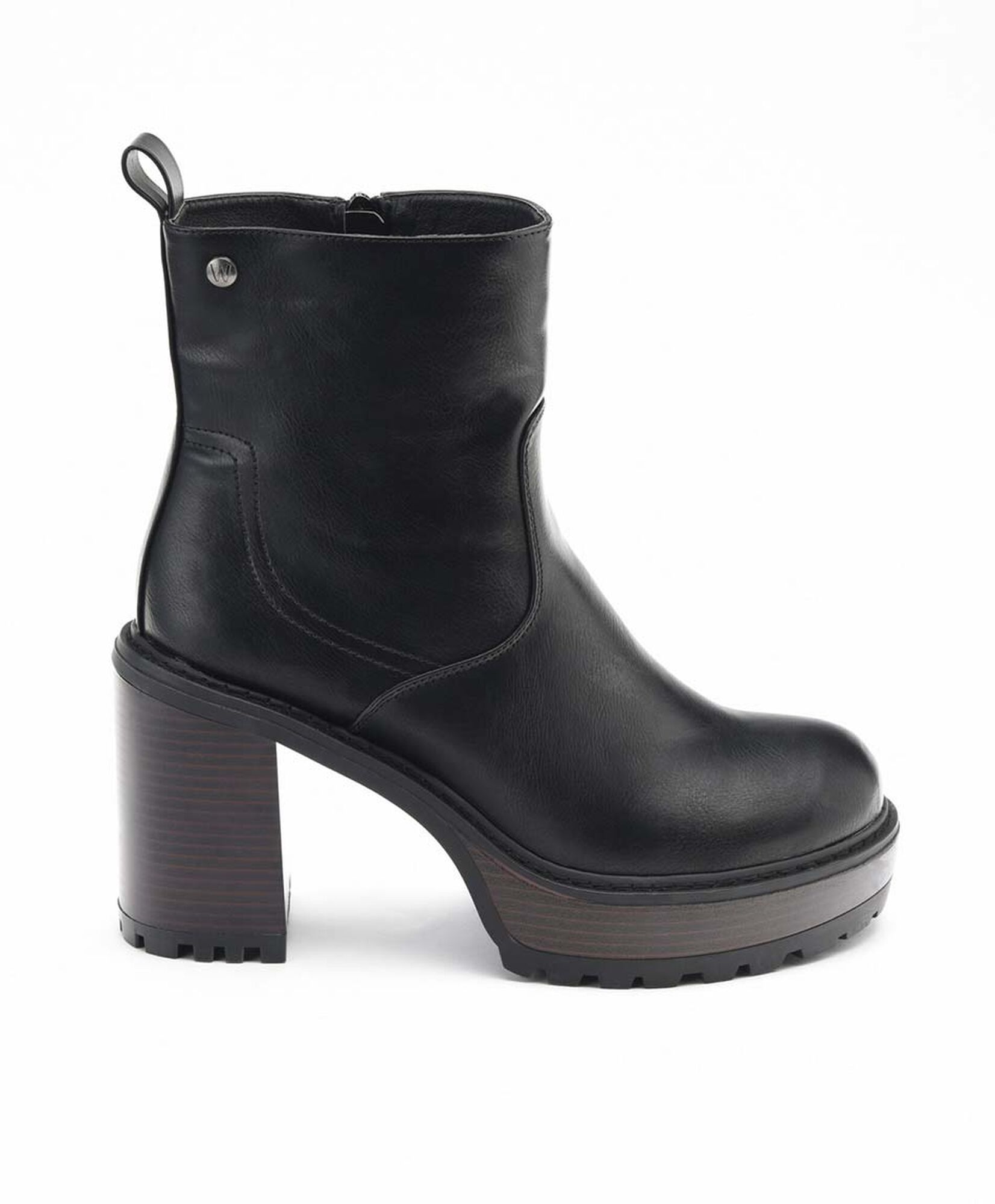 Bota mujer corta taco cuadrado Bota mujer corta taco cuadrado