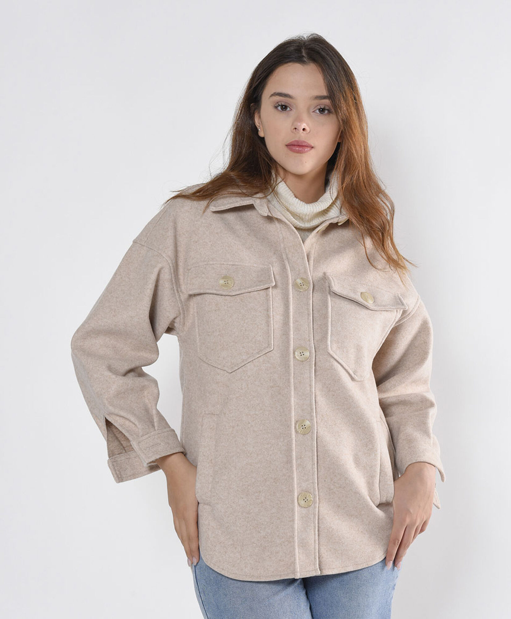 Chaqueta mujer botones grandes Chaqueta mujer botones grandes