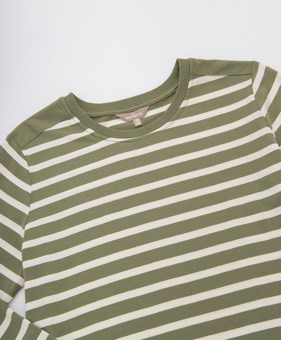Polera mujer rayas bicolor