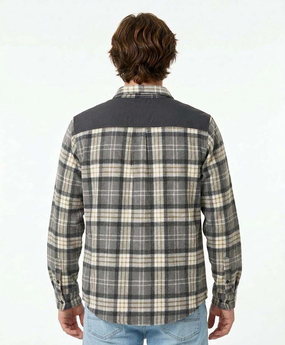 Chaqueta hombre franela escoses