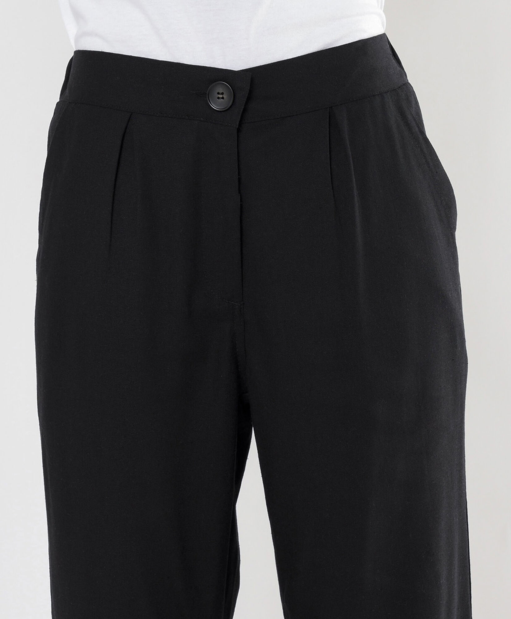 Pantalón mujer recto lino Pantalón mujer recto lino