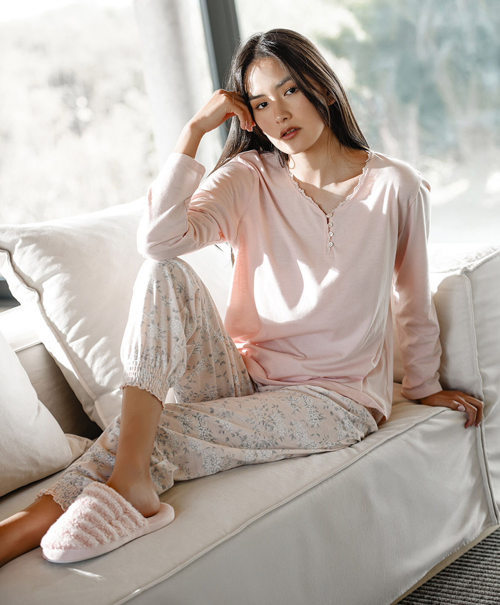 Pijama mujer detalles pink Pijama mujer detalles pink