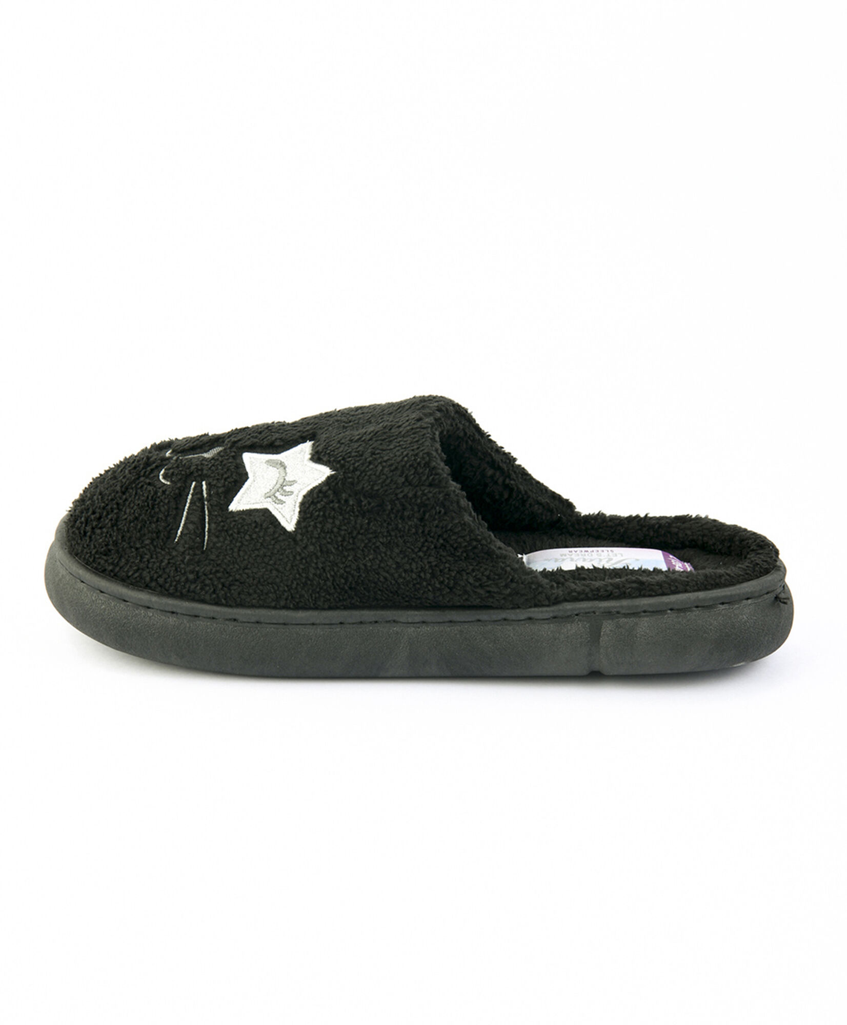 Zapatilla de descanso mujer gato negro Zapatilla de descanso mujer gato negro