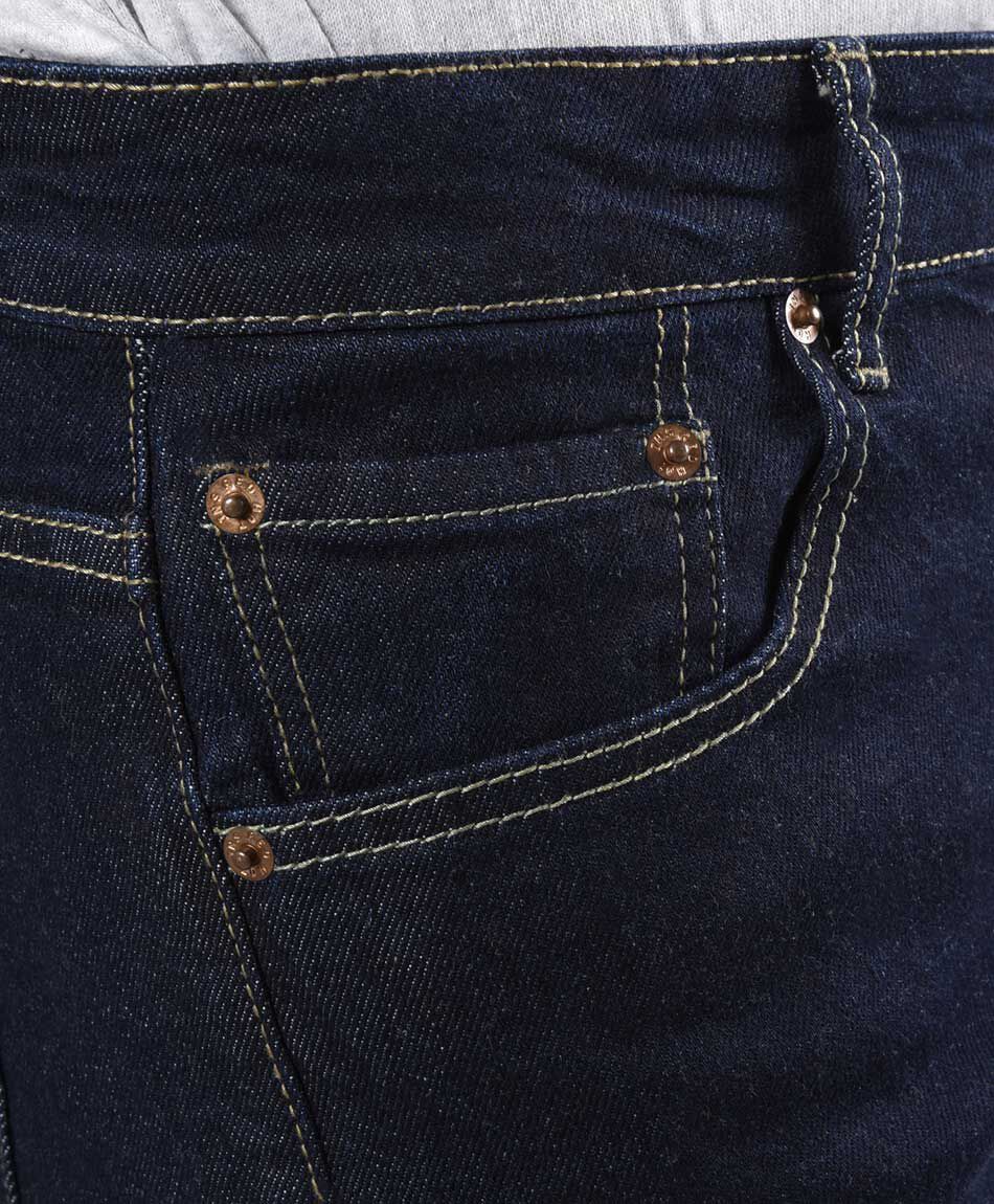 Jeans hombre liso cl&aacute;sico skinny fit