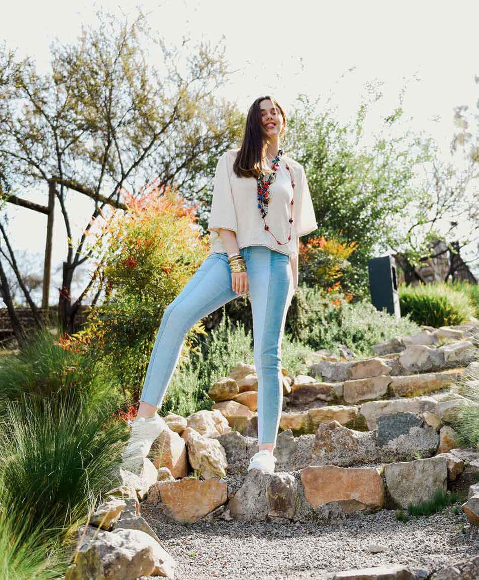 Jeans tiro alto skinny fit Jeans tiro alto skinny fit