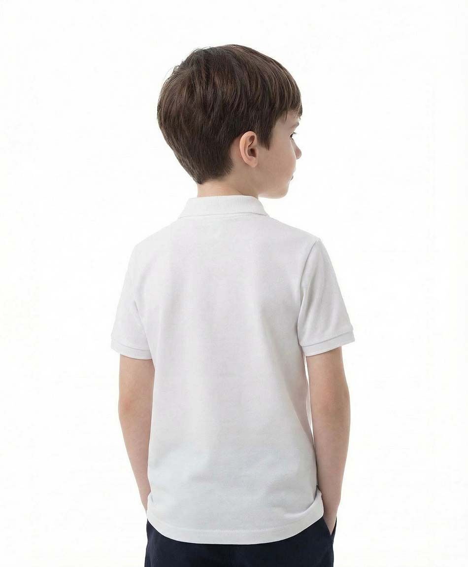 Polera escolar blanca b&aacute;sica