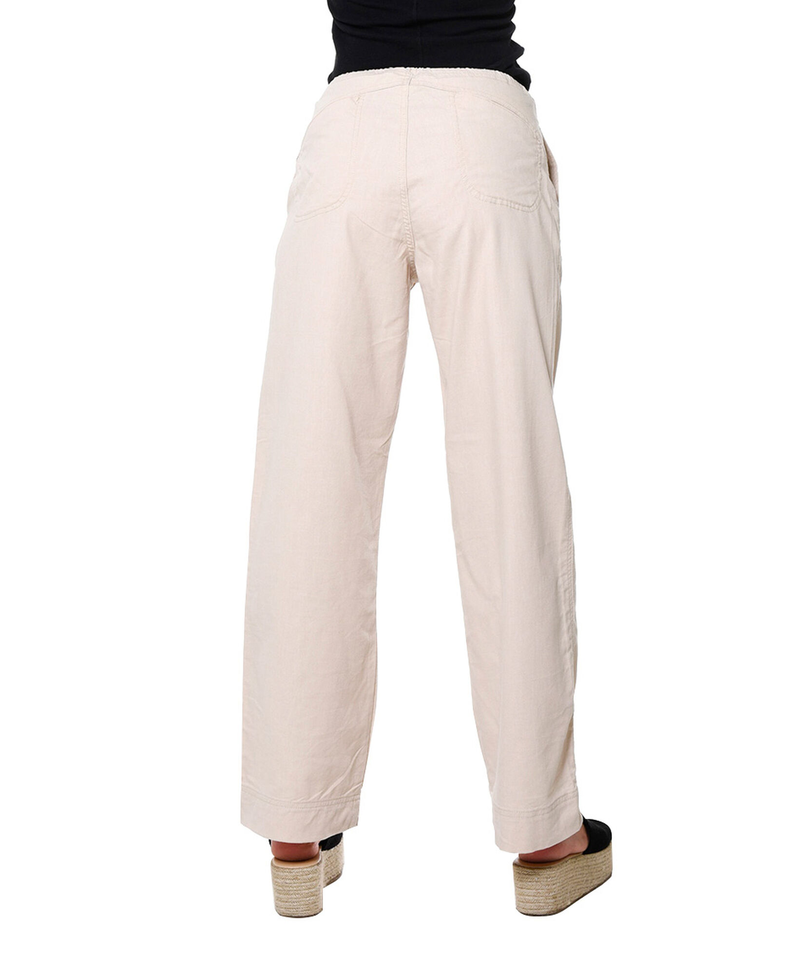 Pantalon lino con corte Pantalon lino con corte