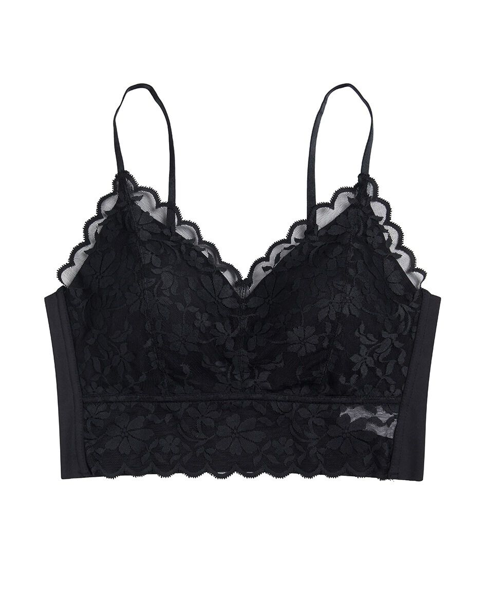 Bralette mujer seamless encaje