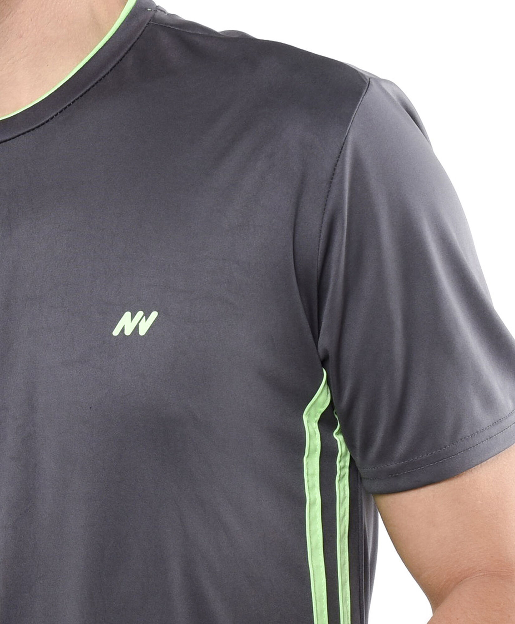 Polera deportiva hombre líneas neón Polera deportiva hombre líneas neón