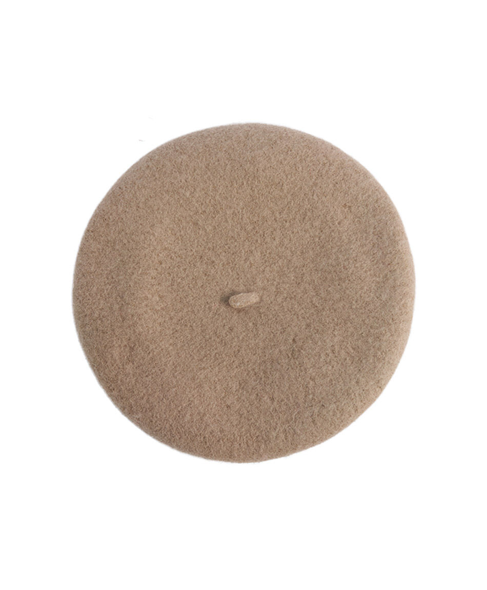 Boina mujer lana beige