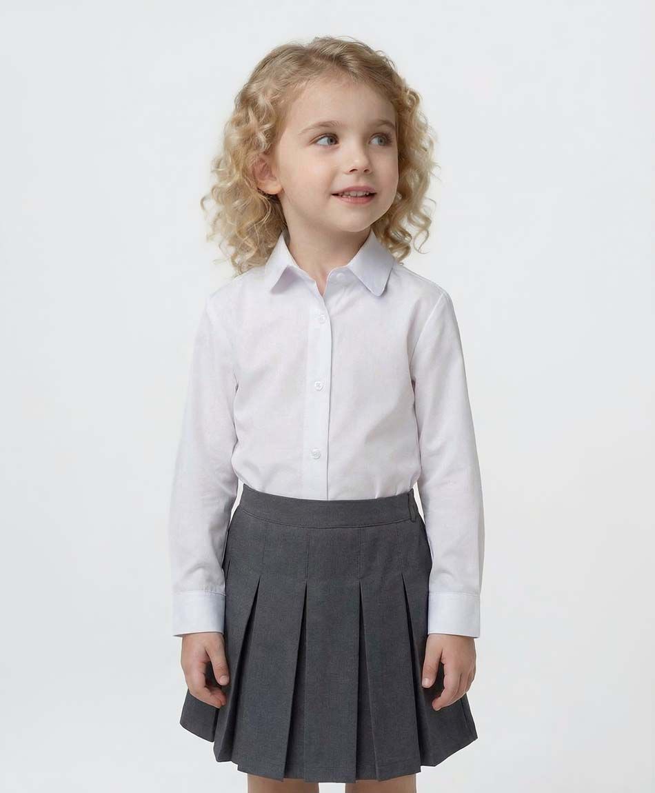 Blusa escolar blanca cl&aacute;sica