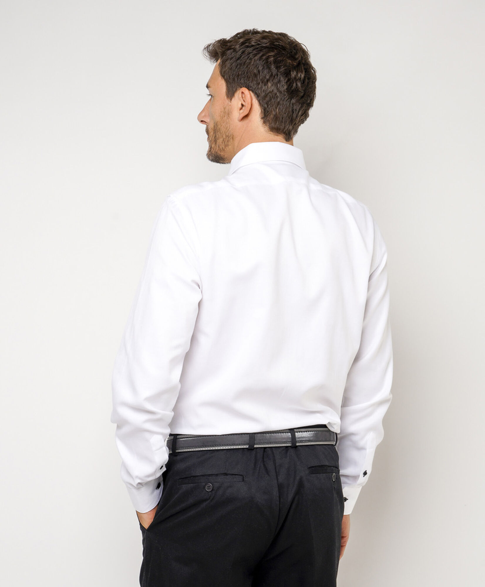 Camisa hombre botones negros Camisa hombre botones negros