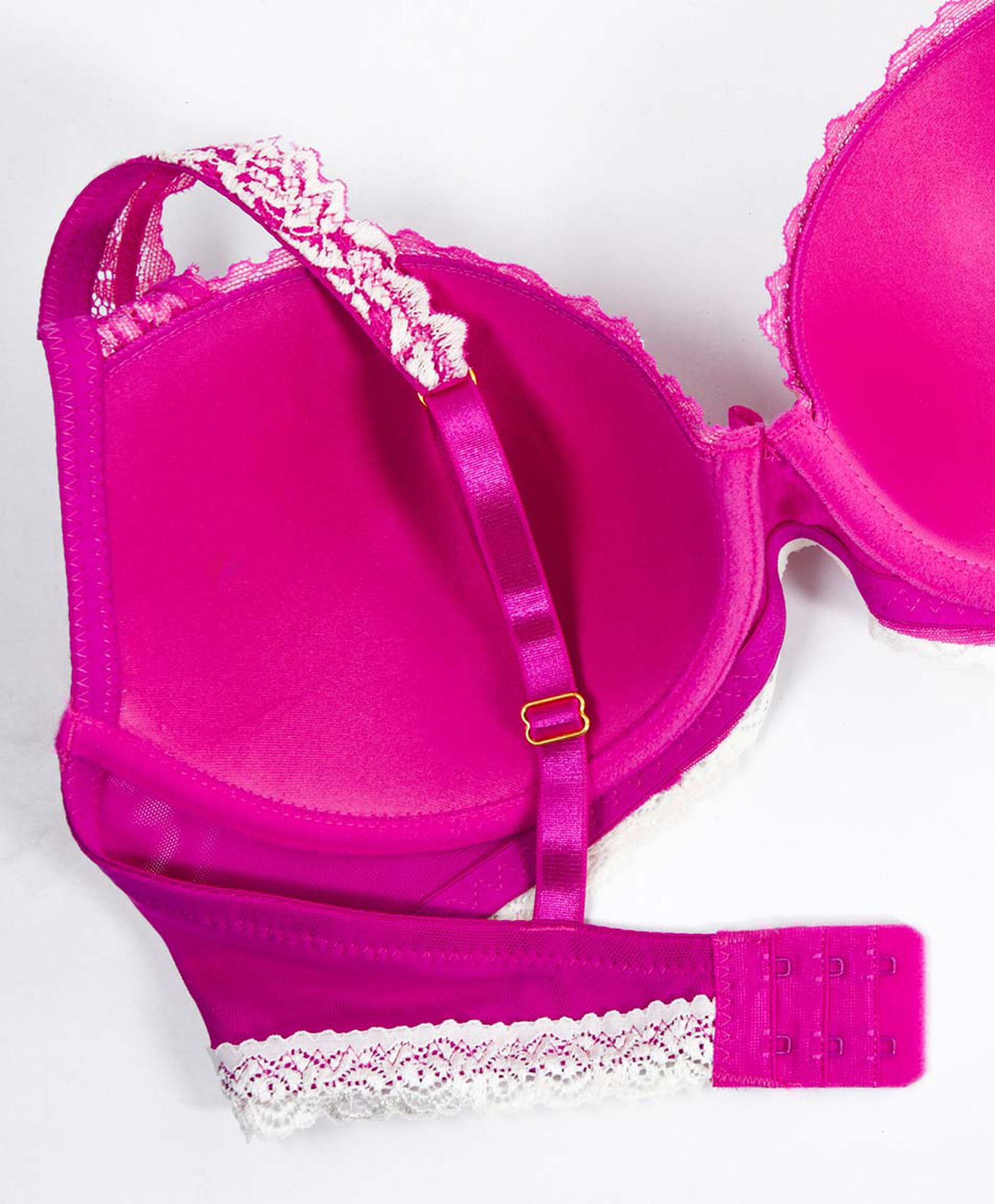 Sostén mujer floreado encajes fucsia Sostén mujer floreado encajes fucsia
