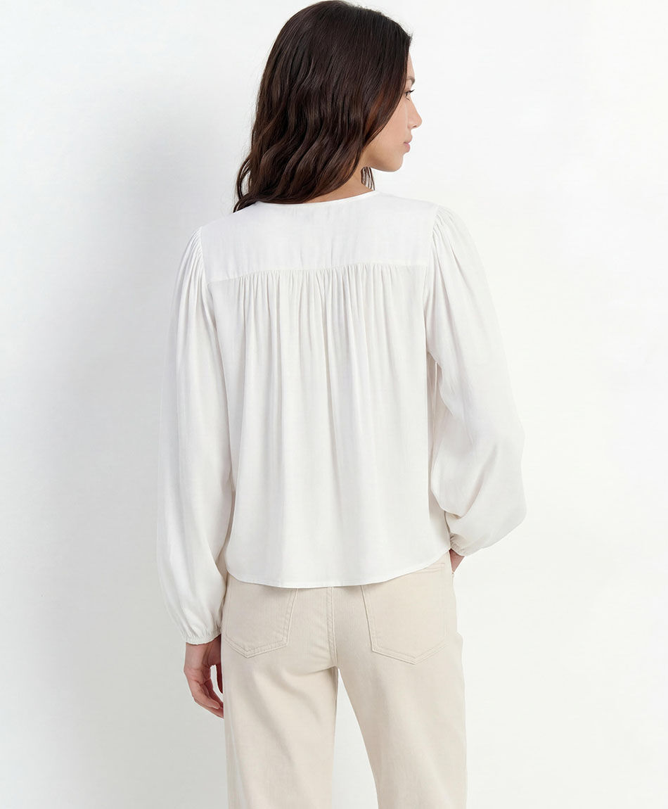 Blusa mujer manga globo