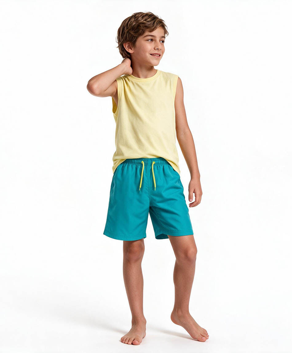 Traje de ba&ntilde;o ni&ntilde;o azul