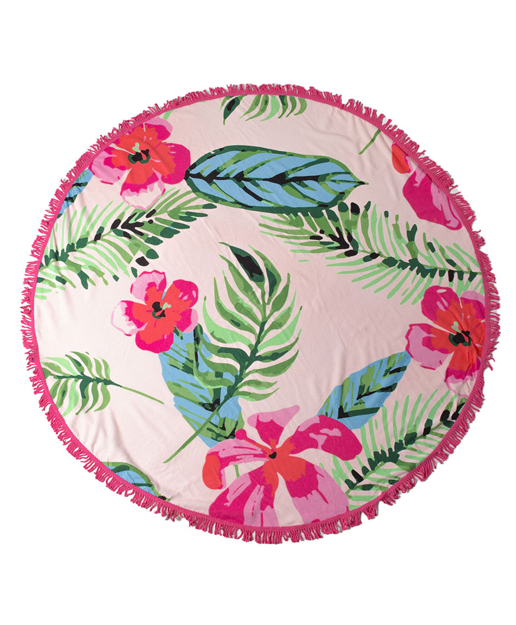 Toalla redonda tropical rosada Toalla redonda tropical rosada