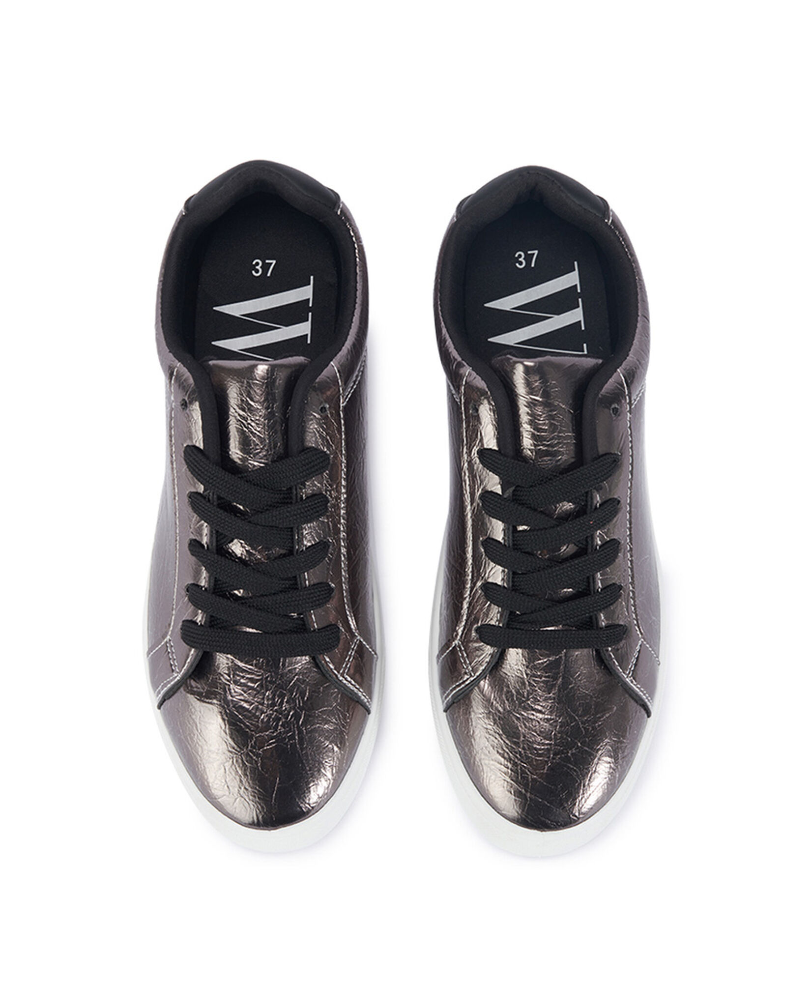 Zapatilla mujer gris metalizada Zapatilla mujer gris metalizada