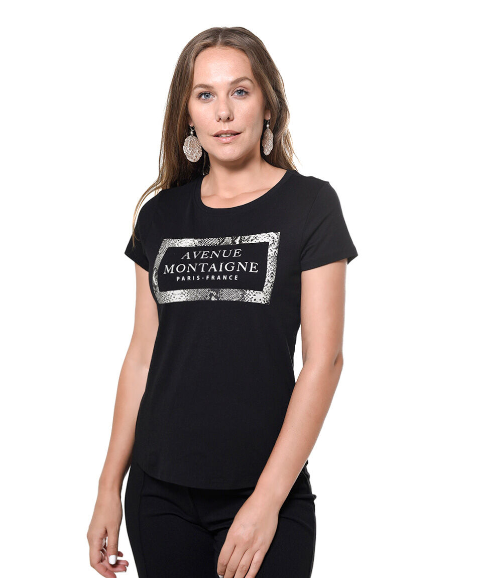 Polera estampado piton