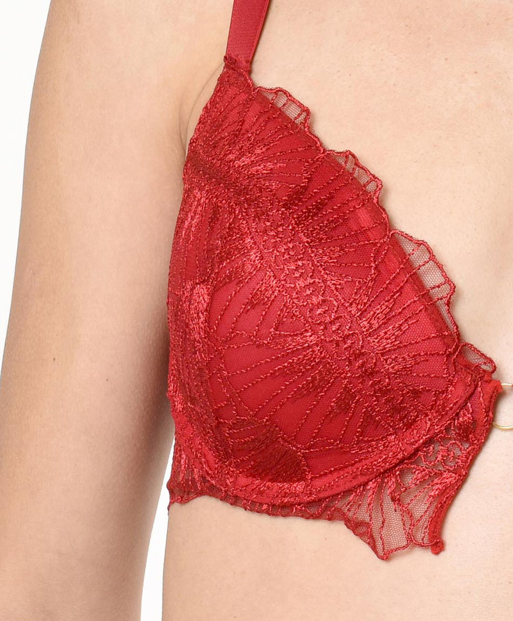Sostén mujer encajes rojo Sostén mujer encajes rojo