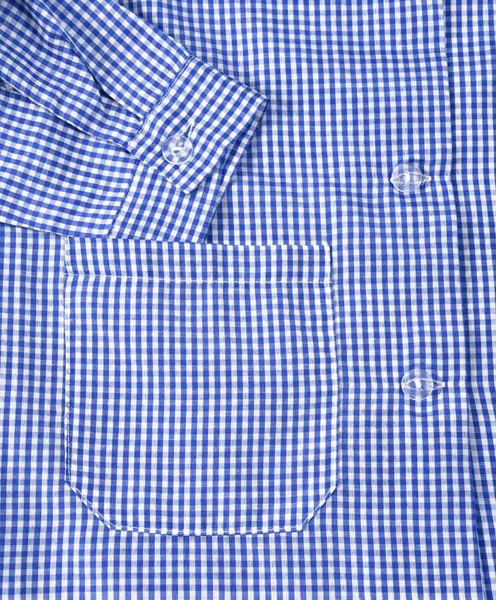 Delantal escolar azul cuadrille Delantal escolar azul cuadrille