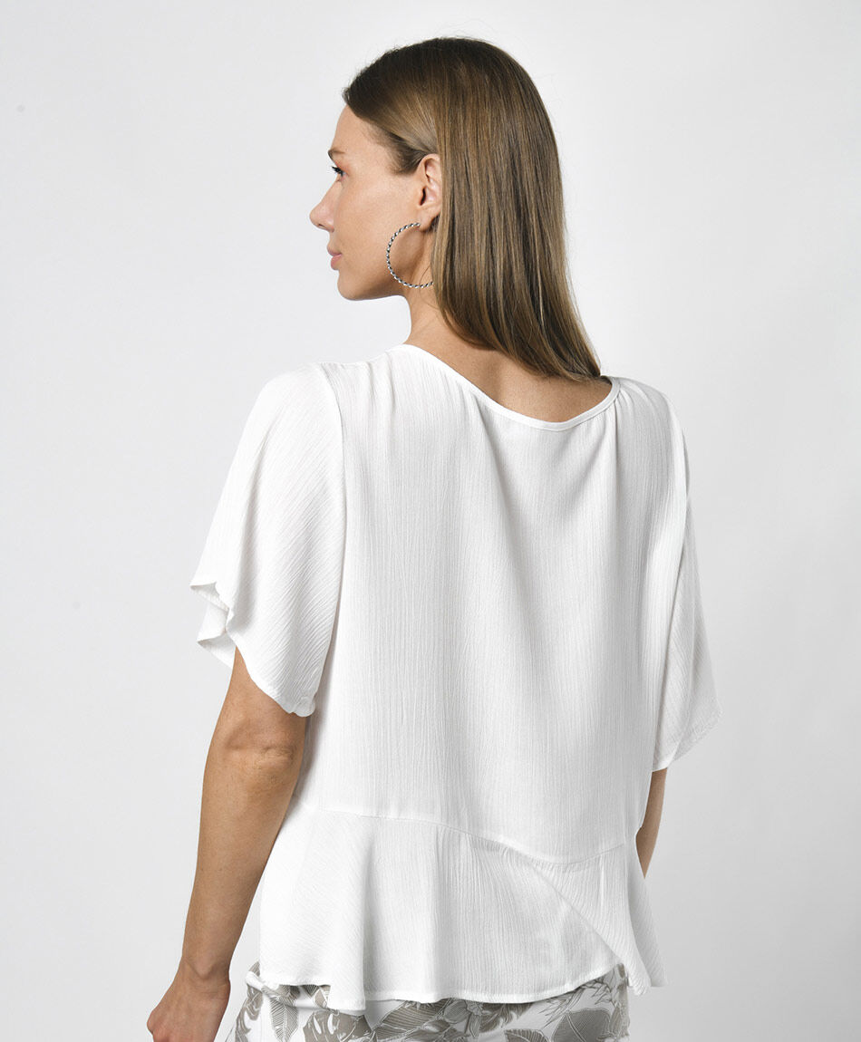 Blusa mujer corrugada