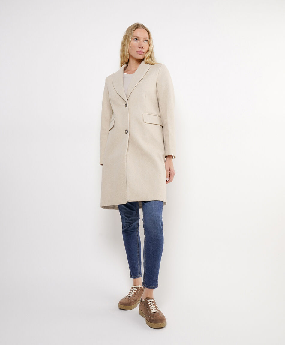Abrigo mujer doble bot&oacute;n