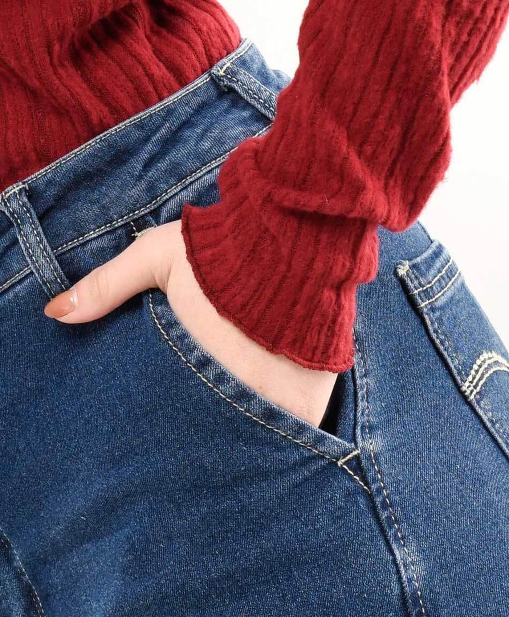 Jeans mujer cargo botón Jeans mujer cargo botón