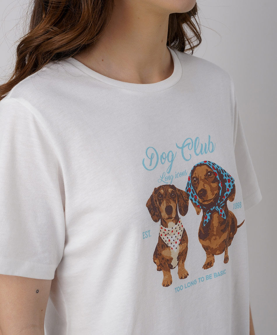 Polera mujer perritos salchicha