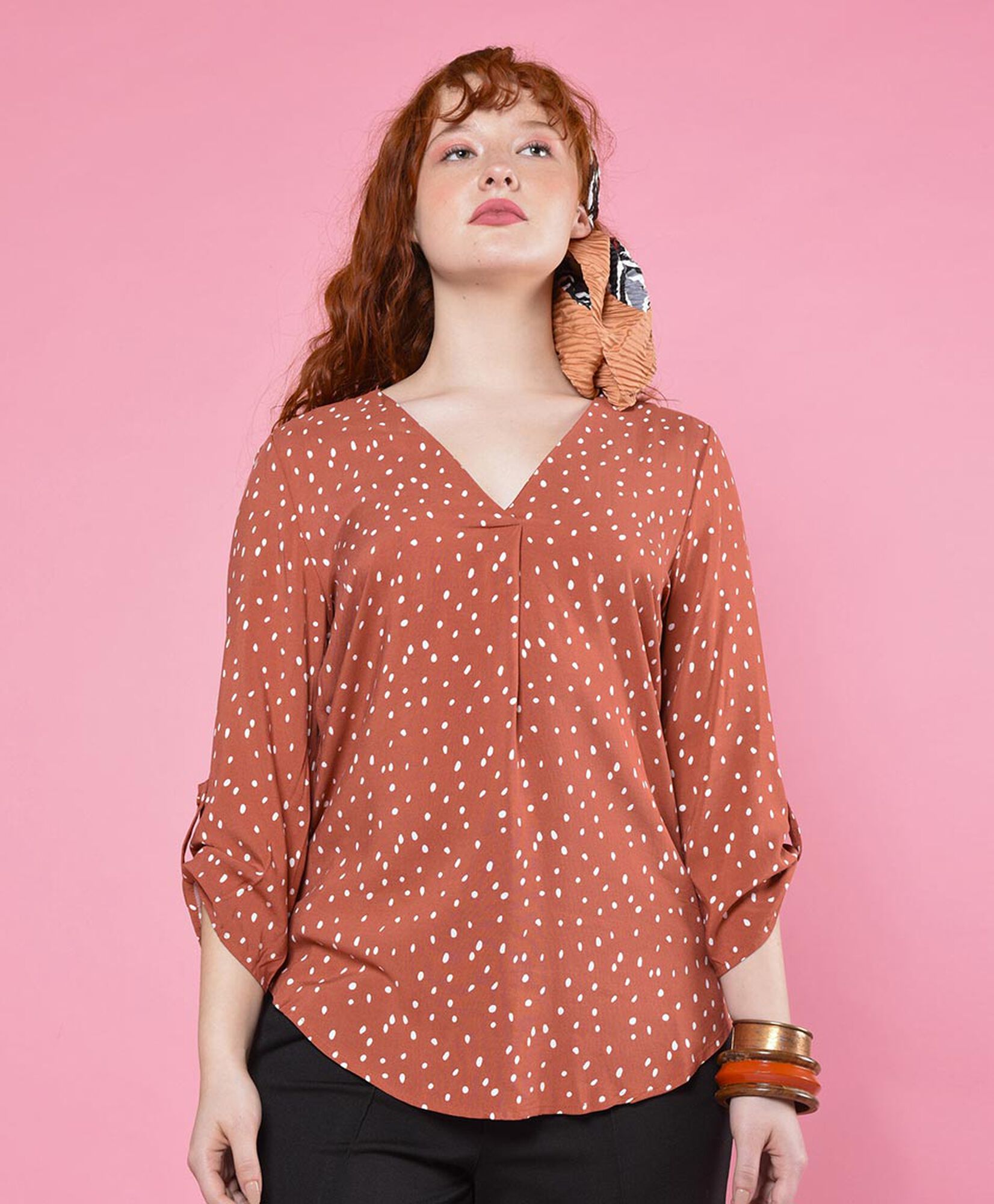 Blusa oversize manga 3/4 Blusa oversize manga 3/4