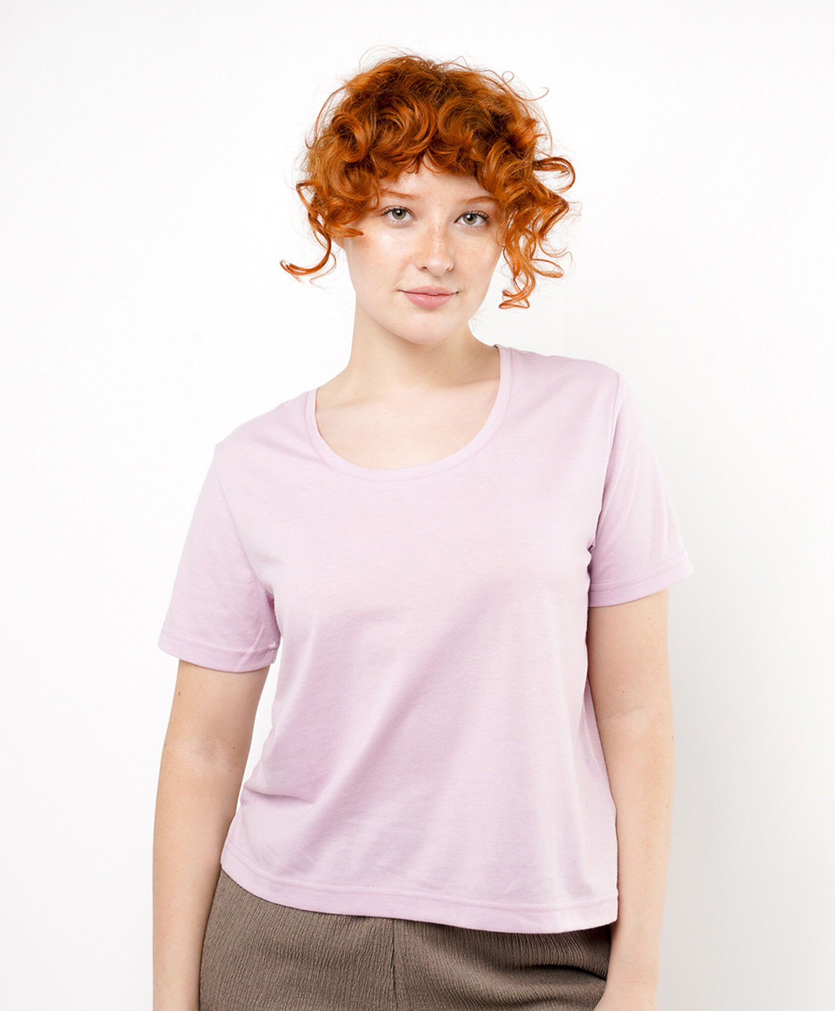 Polera mujer rosada crop Polera mujer rosada crop