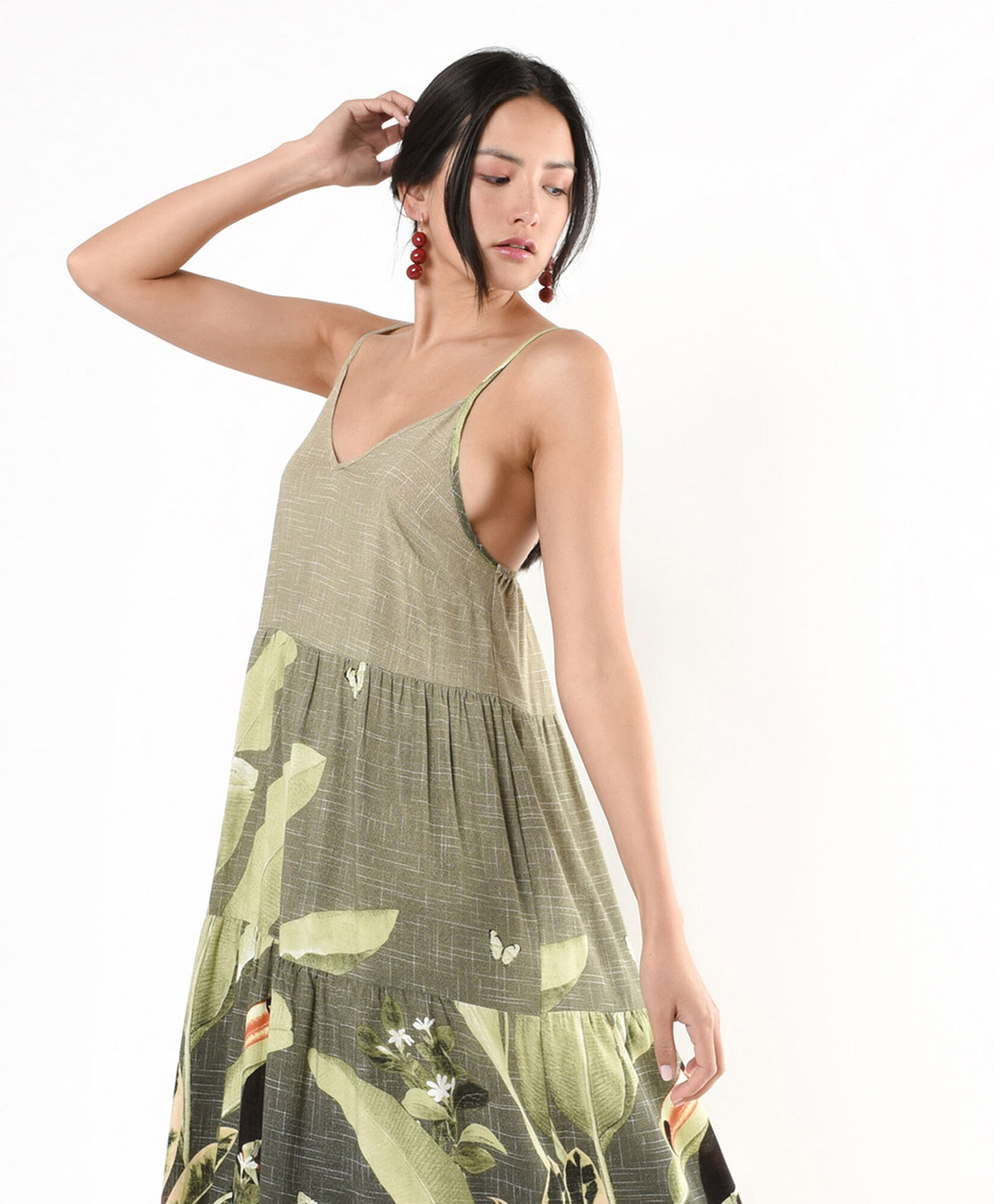 Vestido mujer estampado tropical Vestido mujer estampado tropical