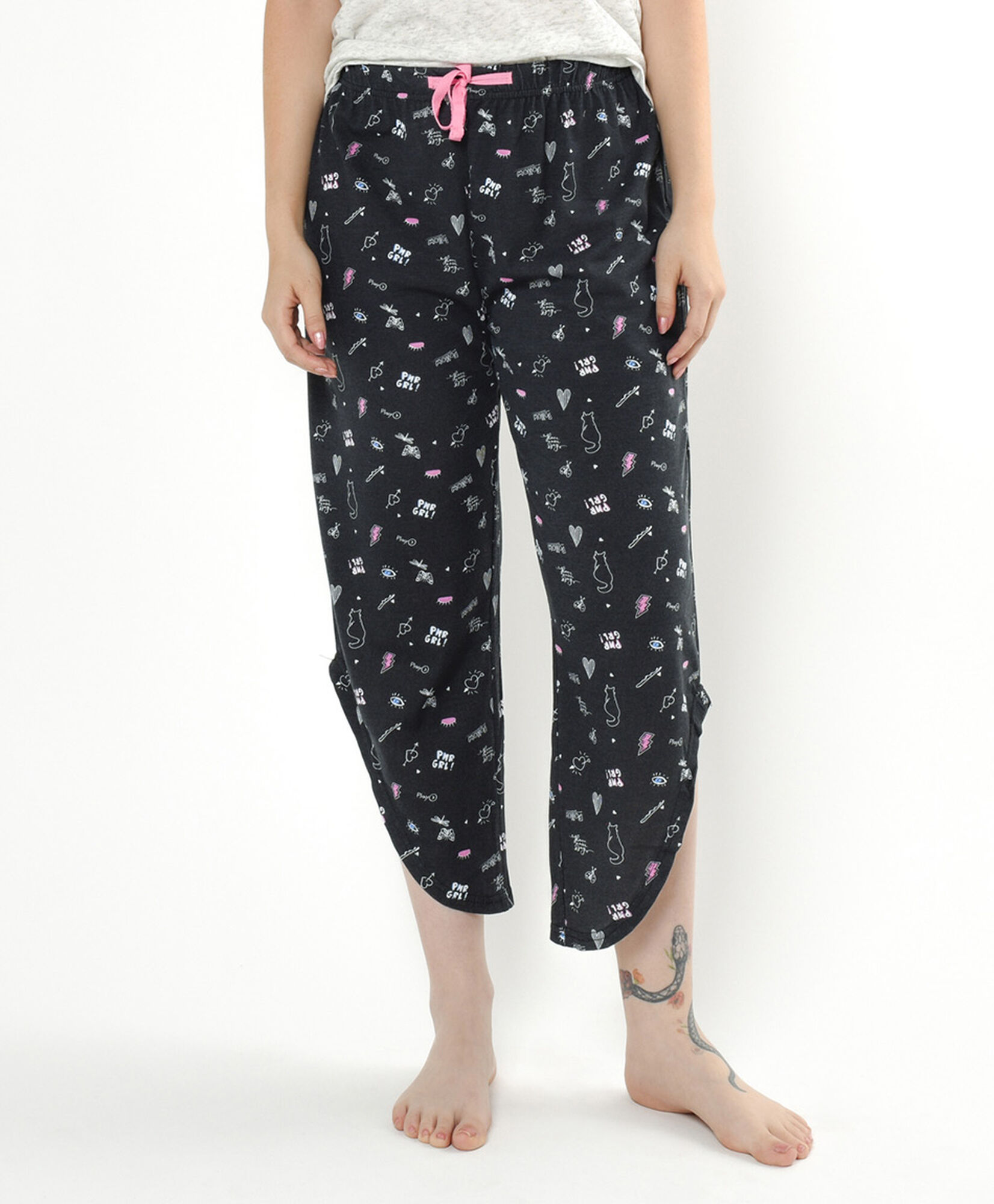 Pijama mujer gatito capri Pijama mujer gatito capri