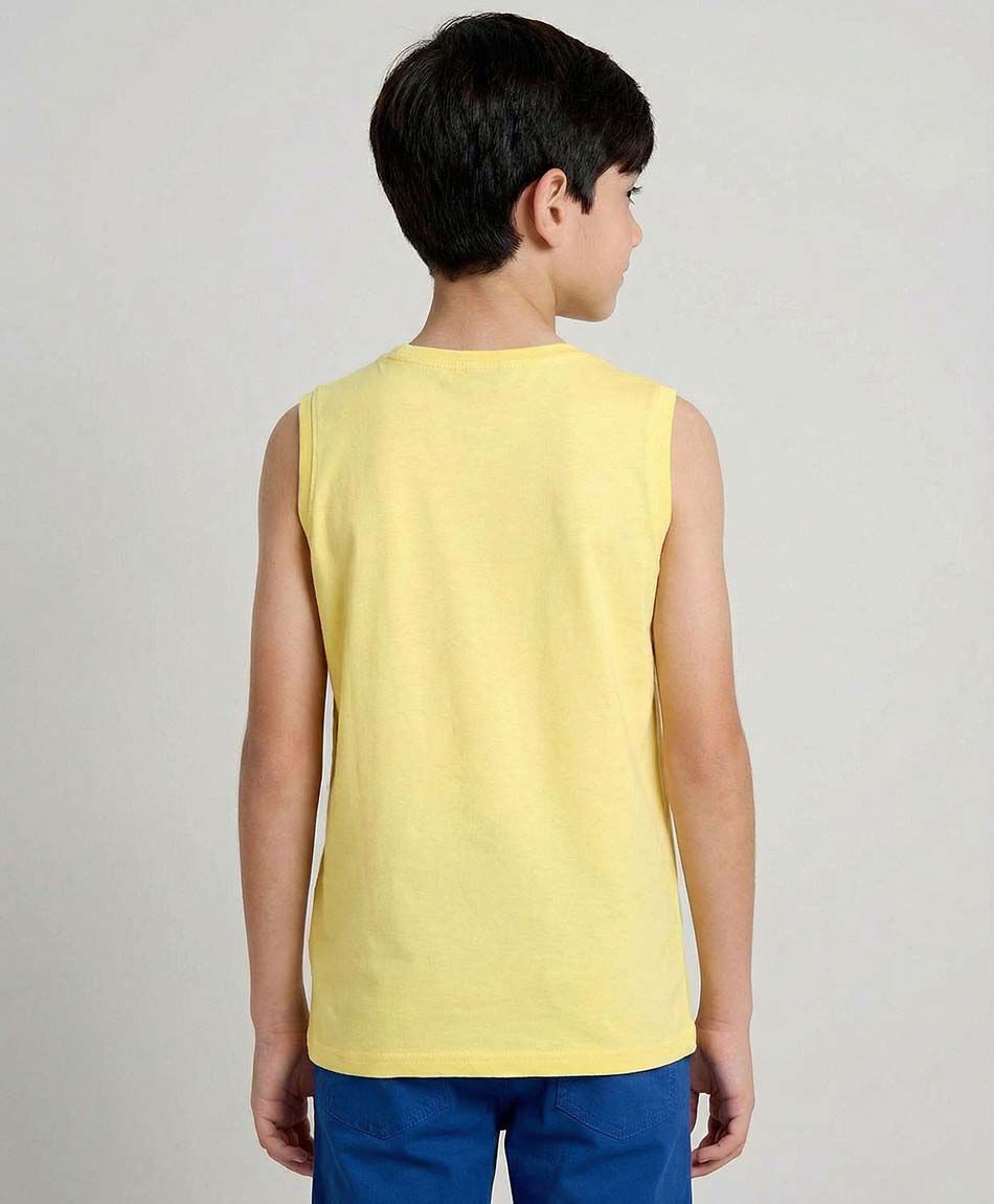 Polera ni&ntilde;o f&uacute;tbol sin mangas