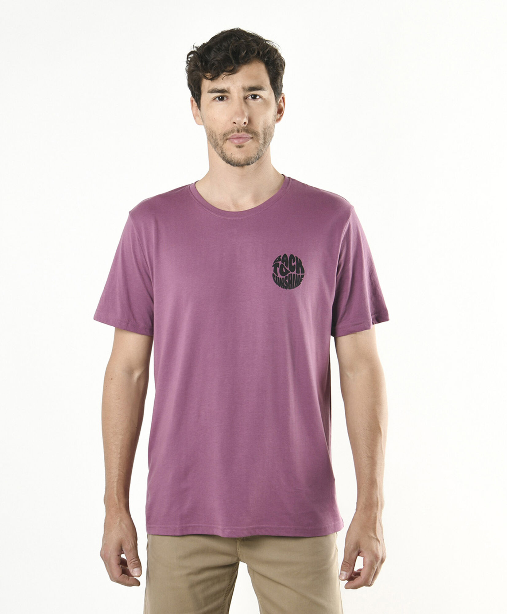 Polera hombre doble estampado sunshine Polera hombre doble estampado sunshine