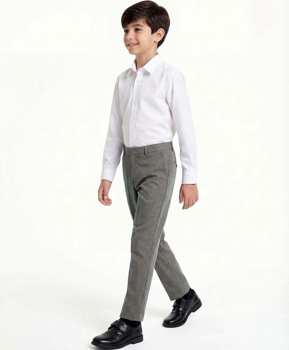 Pantal&oacute;n escolar cl&aacute;sico gris