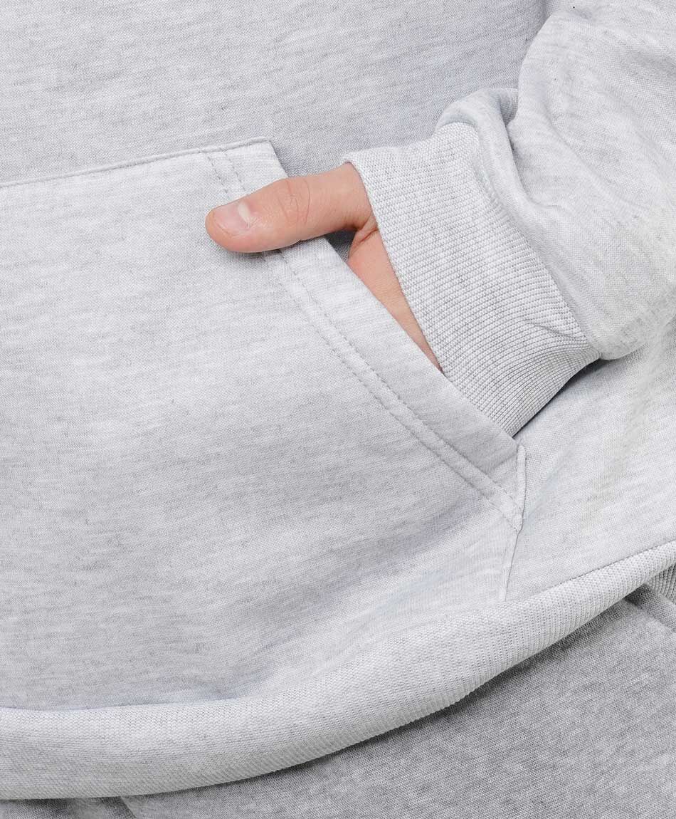 Poler&oacute;n deportivo hombre liso gris