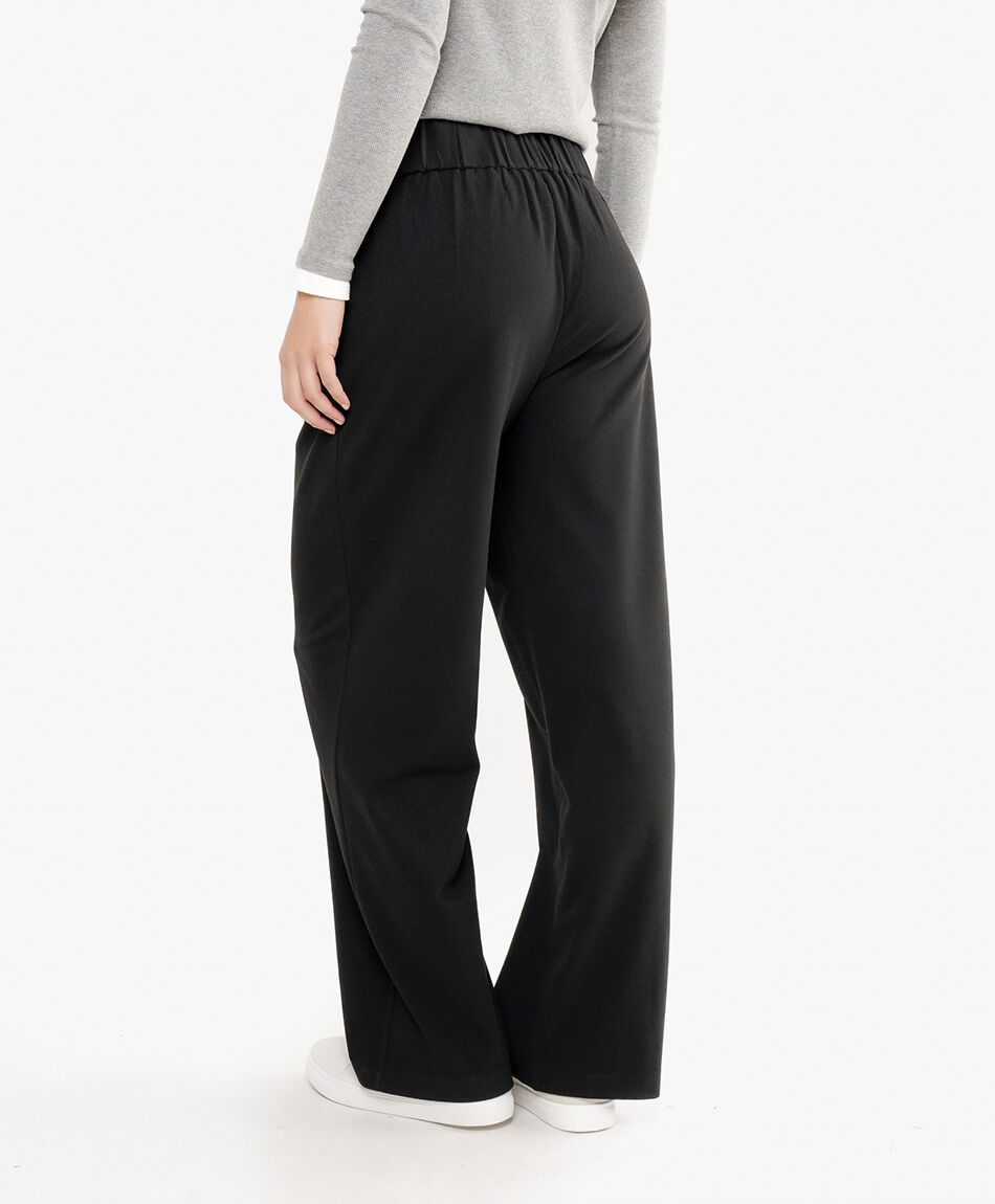 Pantal&oacute;n mujer pretina botones black