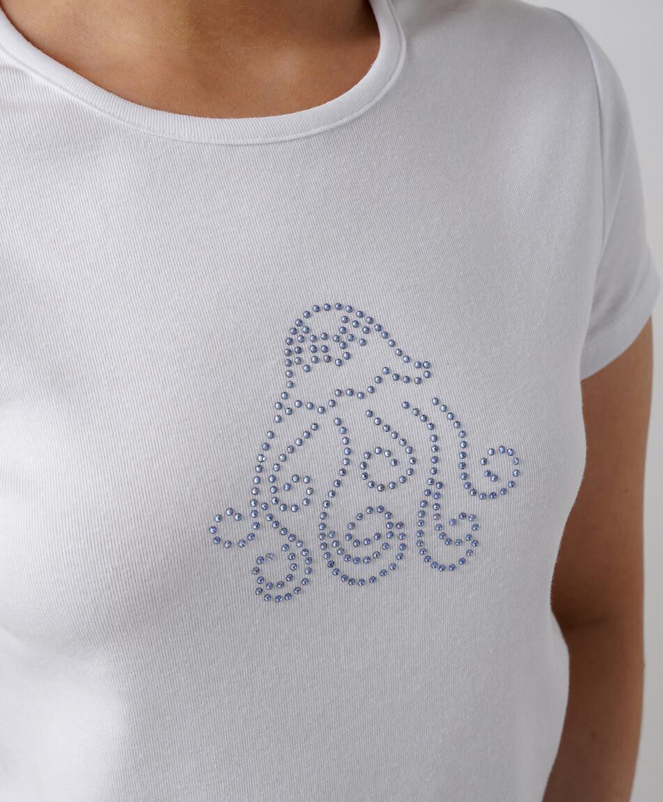 Polera mujer pulpo brillos