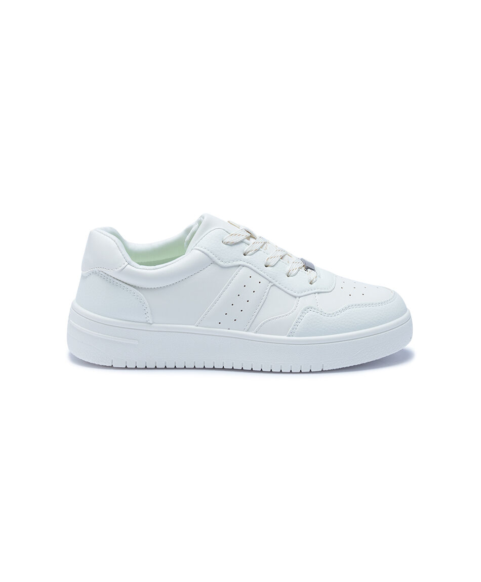 Zapatillas mujer plataforma white