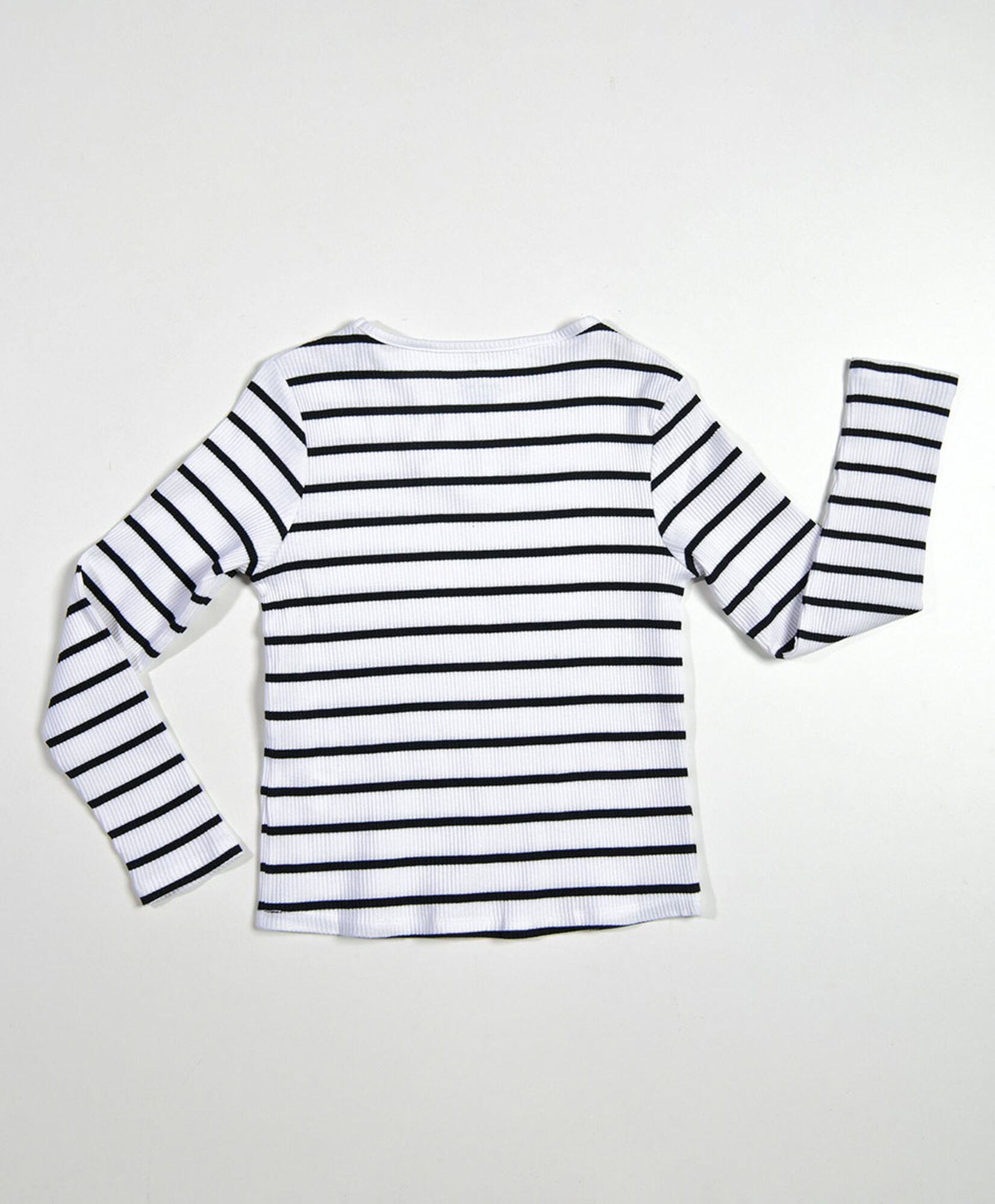 Polera niña líneas lazo Polera niña líneas lazo