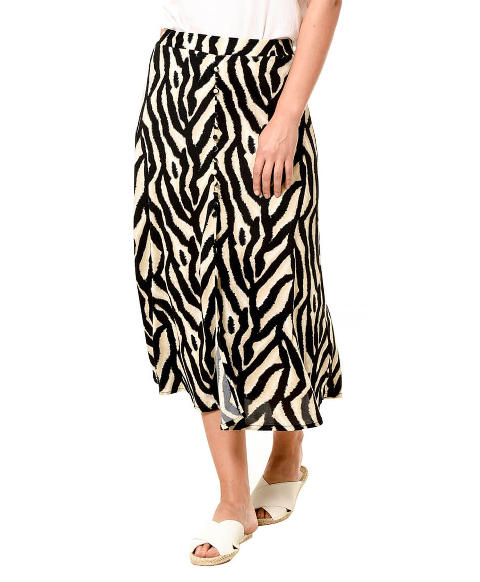 Falda larga zebra Falda larga zebra
