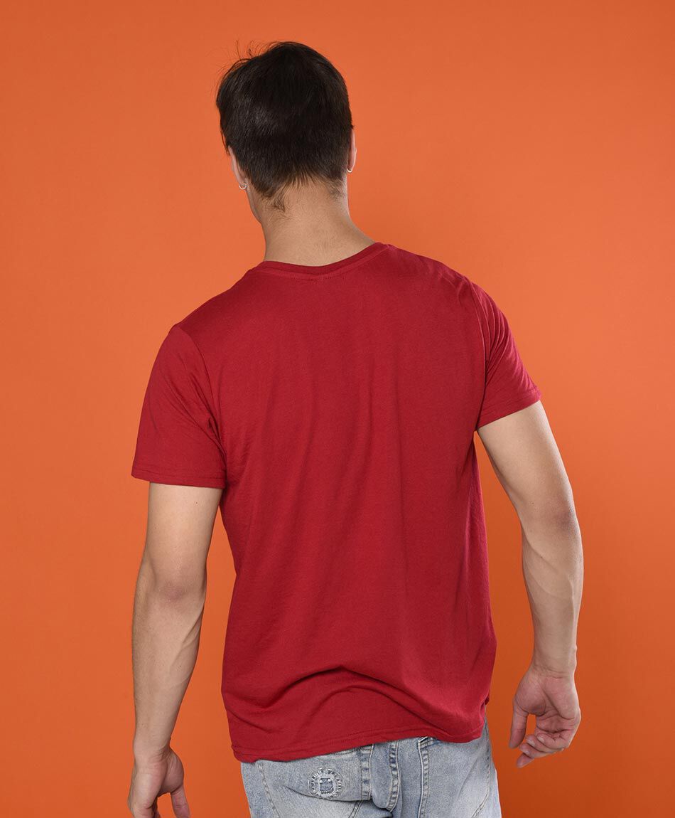 Polera manga corta cuello redondo