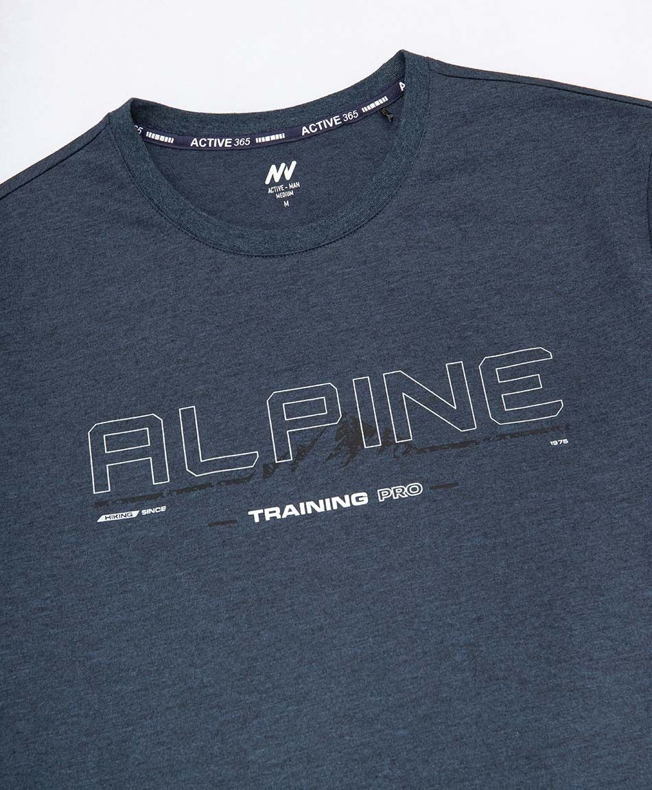 Polera deportiva hombre alpine melange