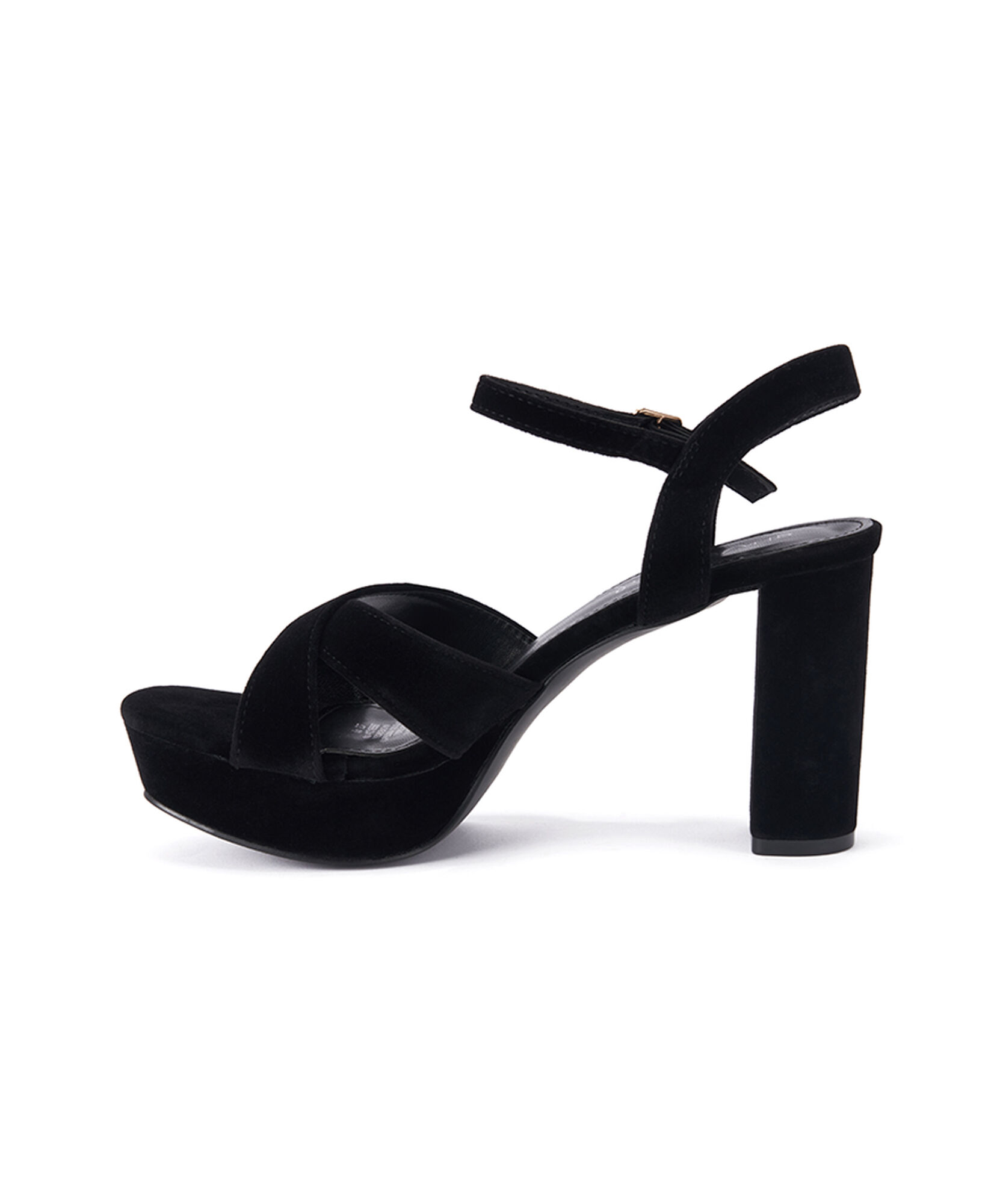 Sandalia mujer taco alto negra Sandalia mujer taco alto negra