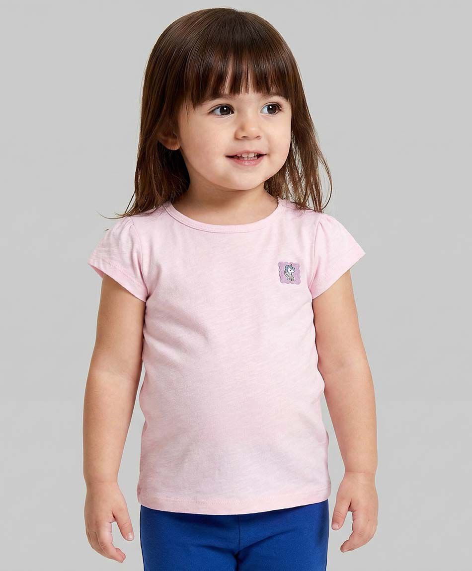 Polera beb&eacute; b&aacute;sica rosa