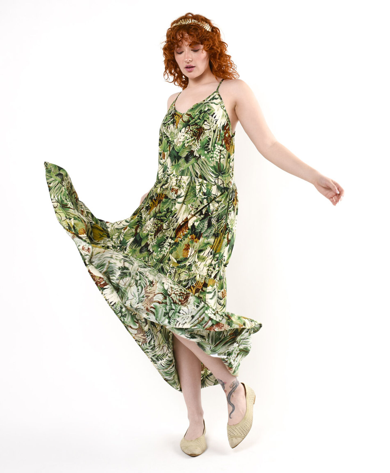 Vestido mujer estampado tropical Vestido mujer estampado tropical