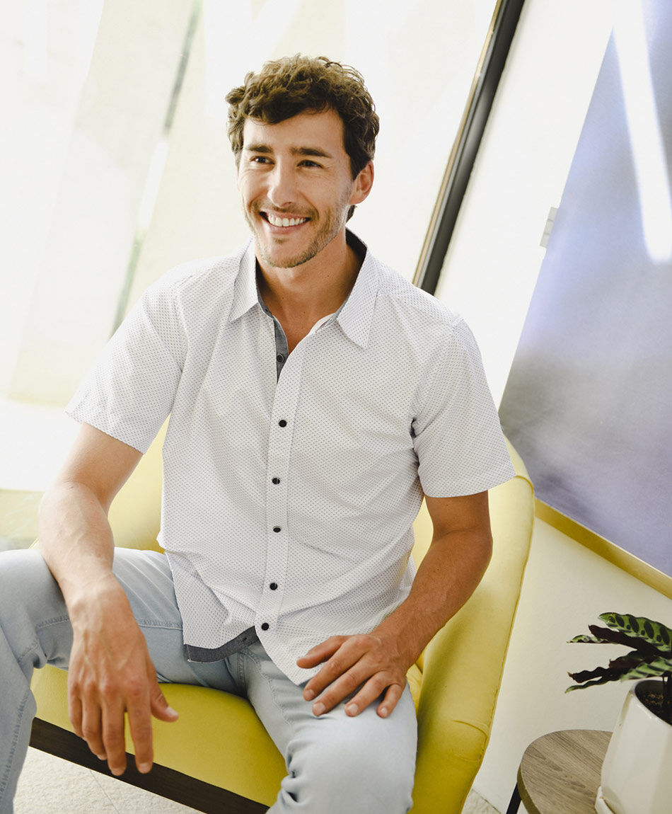 Camisa hombre puntos