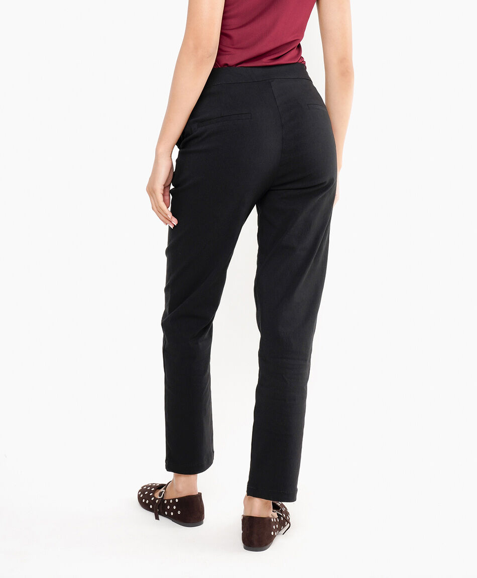 Pantal&oacute;n mujer broche negro