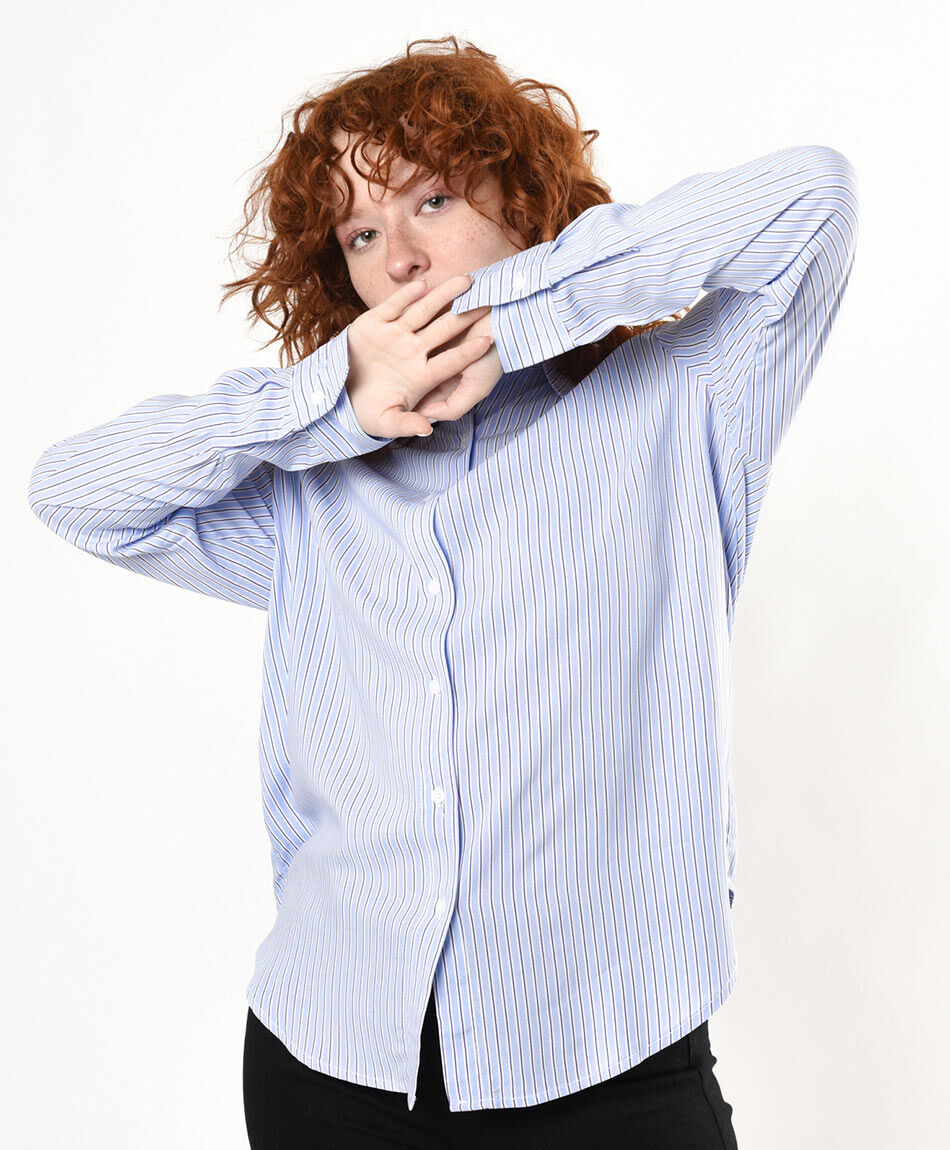Blusa mujer líneas camisera