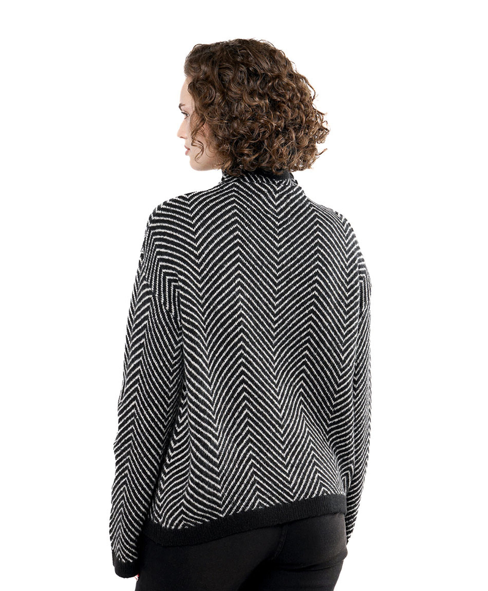 Sweater mujer zigzag cuello alto Sweater mujer zigzag cuello alto